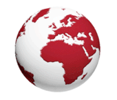 Cool Red Globe Earth